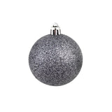 100-delige Kerstballenset 3/4/6 cm wit/grijs
