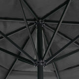 Parasol met aluminium paal 600 cm antraciet