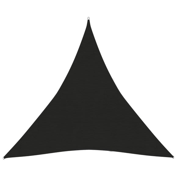 Zonnezeil 160 g/m² 3,6x3,6x3,6 m HDPE zwart