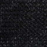 Zonnezeil 160 g/m² 4x4x5,8 m HDPE zwart