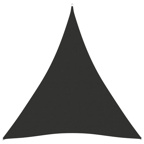 Zonnescherm driehoekig 5x6x6 m oxford stof antracietkleurig