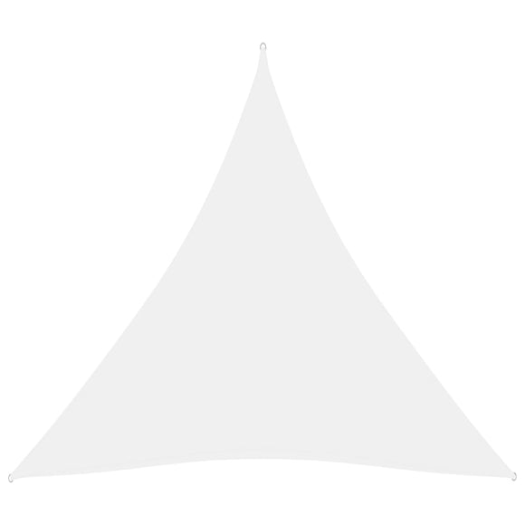 Zonnescherm driehoekig 6x6x6 m oxford stof wit