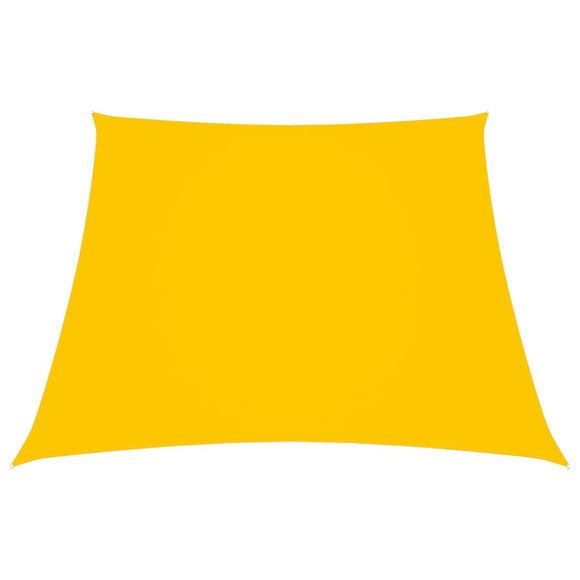 Zonnezeil trapezium 3/5x4 m oxford stof geel