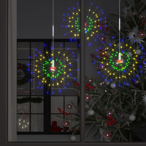 10 st Kerstverlichting vuurwerk 1400 LED's 20 cm meerkleurig